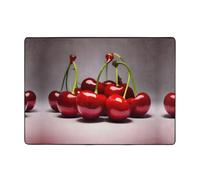 WXXWXD Chilean Cherries Printed Floor Mat 80x58 Inch, Bedroom Bedside Blanket - Study Room Decorative Mat