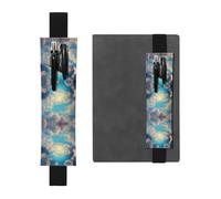 WXXWXD Cloudy Sky Printed elastic pencil holder - Back to school stationery, bookmark gifts for besties, children, and teachers