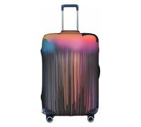 WXXWXD Colorful rainbow rain Printed luggage cover, double stitching all around, high elastic material, suitable for travel and business trip