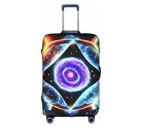 WXXWXD Cosmic Stars Printed luggage cover, double stitching all around, high elastic material, suitable for travel and business trip