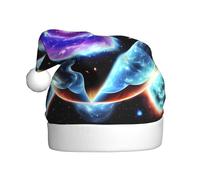 WXXWXD Cosmic StarsChristmas hat for Adult Santa Hat Perfect for New Year Celebrations Parties or Winter Decorations