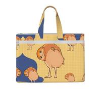 WXXWXD Crooked Owl Canvas Tote File Bag Work shoulder bag Handbag Suitable for travel and office use