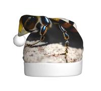 WXXWXD Cute little beeChristmas hat for Adult Santa Hat Perfect for New Year Celebrations Parties or Winter Decorations