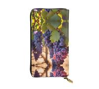 WXXWXD Desert Grapes Printed Long Clutch Wallet: Lightweight, Durable, and Comfortable for Casual Coins and Cards