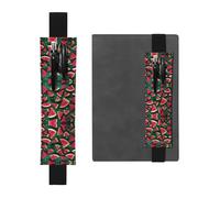 WXXWXD Dream Watermelon Printed elastic pencil holder - Back to school stationery, bookmark gifts for besties, children, and teachers