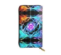 WXXWXD Eight Dimensional Space Printed Long Clutch Wallet: Lightweight, Durable, and Comfortable for Casual Coins and Cards