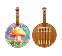 WXXWXD Fantasy Dream Mushroom Printed Golf Tee Storage Bag - Portable Storage, Easily Organize Tees