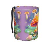 WXXWXD Fantasy Dream Mushroom Printed Hanging car Trash can-Suitable for All Types of Cars, Keep The car Clean.