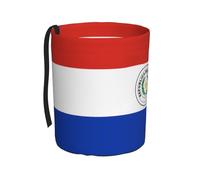 WXXWXD Flag of Paraguay Printed Hanging car Trash can-Suitable for All Types of Cars, Keep The car Clean.