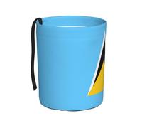 WXXWXD Flag of Saint Lucia Printed Hanging car Trash can-Suitable for All Types of Cars, Keep The car Clean.