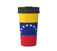 WXXWXD Flag Of Venezuela Large Capacity Portable Coffee Cup - 12 Hours Of Heat Preservation And Cold Preservation, Suitable For Cars, Offices, Etc.