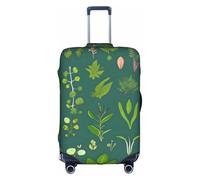 WXXWXD flowers and plants Printed luggage cover, double stitching all around, high elastic material, suitable for travel and business trip