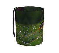 WXXWXD Insects on Leaves Printed Hanging car Trash can-Suitable for All Types of Cars, Keep The car Clean.