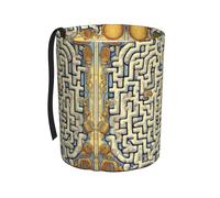 WXXWXD Labyrinth Treasure Map Printed Hanging car Trash can-Suitable for All Types of Cars, Keep The car Clean.