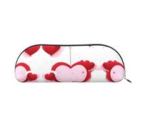 WXXWXD Little Red Heart Portable pencil case convenient for carrying on the go ideal for office use