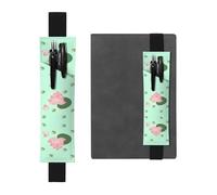 WXXWXD Lotus flowers waiting to bloom Printed elastic pencil holder - Back to school stationery, bookmark gifts for besties, children, and teachers
