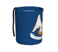 WXXWXD Louisiana State Flag Printed Hanging car Trash can-Suitable for All Types of Cars, Keep The car Clean.