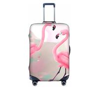 WXXWXD Love Flamingo Printed luggage cover, double stitching all around, high elastic material, suitable for travel and business trip