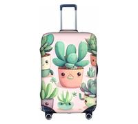WXXWXD Lovely succulent plants Printed luggage cover, double stitching all around, high elastic material, suitable for travel and business trip