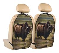 WXXWXD Mighty Highland Yak Car seat anti-kick storage pad suitable for protecting car seats and storing items