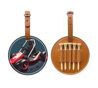 WXXWXD Mini Kart Printed Golf Tee Storage Bag - Portable Storage, Easily Organize Tees