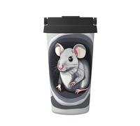 WXXWXD Mouse In The Hole Large Capacity Portable Coffee Cup - 12 Hours Of Heat Preservation And Cold Preservation, Suitable For Cars, Offices, Etc.