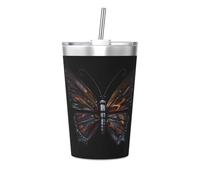 WXXWXD Mystery Butterfly Printed Thermos Cup Ultralight Portable Travel Thermos Bottle
