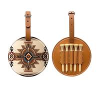 WXXWXD Native American Painting Printed Golf Tee Storage Bag - Portable Storage, Easily Organize Tees