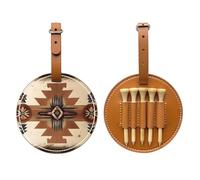 WXXWXD Native American Patterns Printed Golf Tee Storage Bag - Portable Storage, Easily Organize Tees