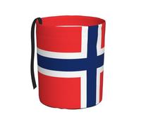 WXXWXD Norwegian Flag Printed Hanging car Trash can-Suitable for All Types of Cars, Keep The car Clean.
