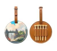 WXXWXD Outside the Castle Gate Printed Golf Tee Storage Bag - Portable Storage, Easily Organize Tees