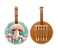 WXXWXD Pretty little mushrooms Printed Golf Tee Storage Bag - Portable Storage, Easily Organize Tees