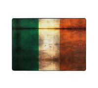 WXXWXD Retro Irish Flag Printed Floor Mat 80x58 Inch, Bedroom Bedside Blanket - Study Room Decorative Mat