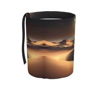 WXXWXD Sahara Desert Printed Hanging car Trash can-Suitable for All Types of Cars, Keep The car Clean.