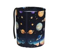 WXXWXD Saturn Jupiter Earth Printed Hanging car Trash can-Suitable for All Types of Cars, Keep The car Clean.