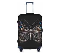 WXXWXD Science Butterfly Printed luggage cover, double stitching all around, high elastic material, suitable for travel and business trip