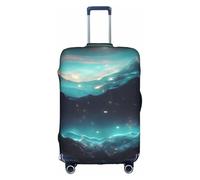 WXXWXD Science Fiction Stars Printed luggage cover, double stitching all around, high elastic material, suitable for travel and business trip