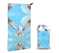 WXXWXD Seagulls in Flight Printed Microfiber Quick-Drying Towel, Fast Drying and Water Absorption, Suitable for Camping, Beach, Gym, Travel, Yoga and Swimming