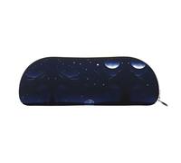 WXXWXD Serene blue night view Portable pencil case convenient for carrying on the go ideal for office use
