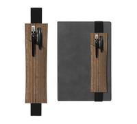 WXXWXD Solid wood pattern Printed elastic pencil holder - Back to school stationery, bookmark gifts for besties, children, and teachers