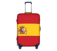 WXXWXD Spanish flag Printed luggage cover, double stitching all around, high elastic material, suitable for travel and business trip