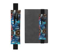 WXXWXD Submarine shark coral Printed elastic pencil holder - Back to school stationery, bookmark gifts for besties, children, and teachers