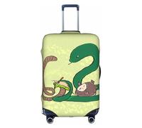 WXXWXD Sunflower seeds earthworm snake Printed luggage cover, double stitching all around, high elastic material, suitable for travel and business trip