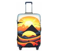 WXXWXD Sunrise Mountain Printed luggage cover, double stitching all around, high elastic material, suitable for travel and business trip