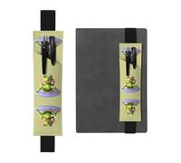 WXXWXD The funny frog doing yoga Printed elastic pencil holder - Back to school stationery, bookmark gifts for besties, children, and teachers