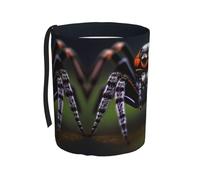 WXXWXD Tropical Rainforest Spiders Printed Hanging car Trash can-Suitable for All Types of Cars, Keep The car Clean.