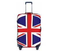 WXXWXD UK Flag Printed luggage cover, double stitching all around, high elastic material, suitable for travel and business trip