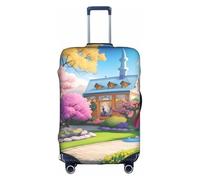 WXXWXD Unicorn Fairy Tale Printed luggage cover, double stitching all around, high elastic material, suitable for travel and business trip