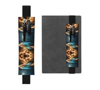 WXXWXD View under the moon Printed elastic pencil holder - Back to school stationery, bookmark gifts for besties, children, and teachers