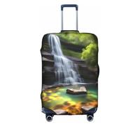 WXXWXD Waterfall Views Printed luggage cover, double stitching all around, high elastic material, suitable for travel and business trip
